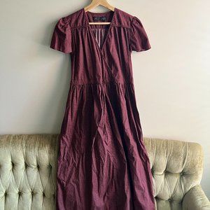 Christy Dawn - Dawn Dress in Burgundy Dot